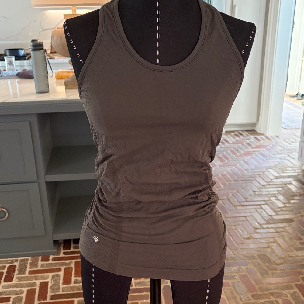 Athleta Speedlight Seamless Racer Tank in Olive
